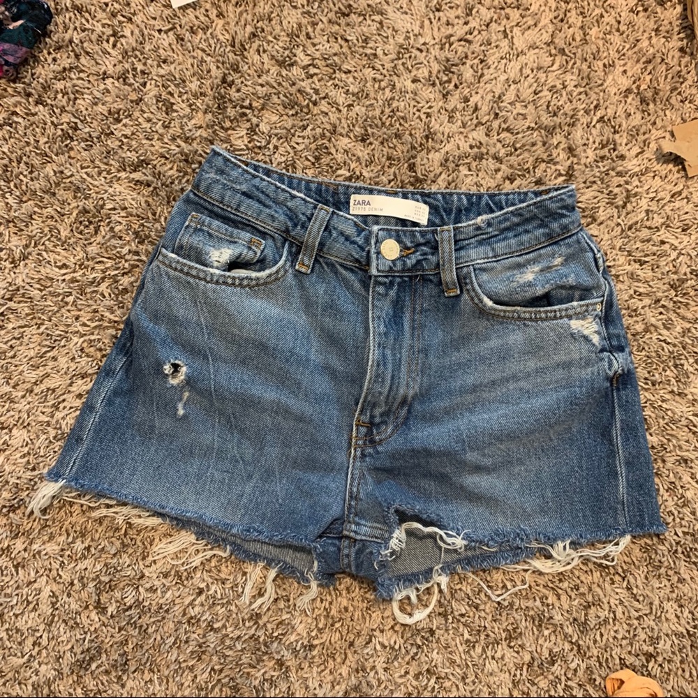 Zara high rise shorts